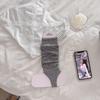 White Curled Edge Stepping Calf Socks Female Ballet Lazy Solid Color Stacking Socks Summer Thin Breathable Half-Leg Cover
