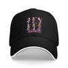 Lipgloss Katseye Kpop Idol Baseballkappen Mode Sandwich-Kappe Unisex Polyesterkappen Hut Sport