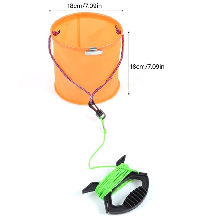 Fish Fishing Barrels Container Foldable Tackle Box Fishing Basin Fishing Gear EVA Fishing Bucket Fishing Bag with Rope