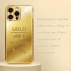 Kreative goldene Ziegel-galvanisierte Glas-Handyhülle geeignet für iPhone 17 16 15 14 13 12 11 Pro/Max/Plus stoßfeste Rückseite