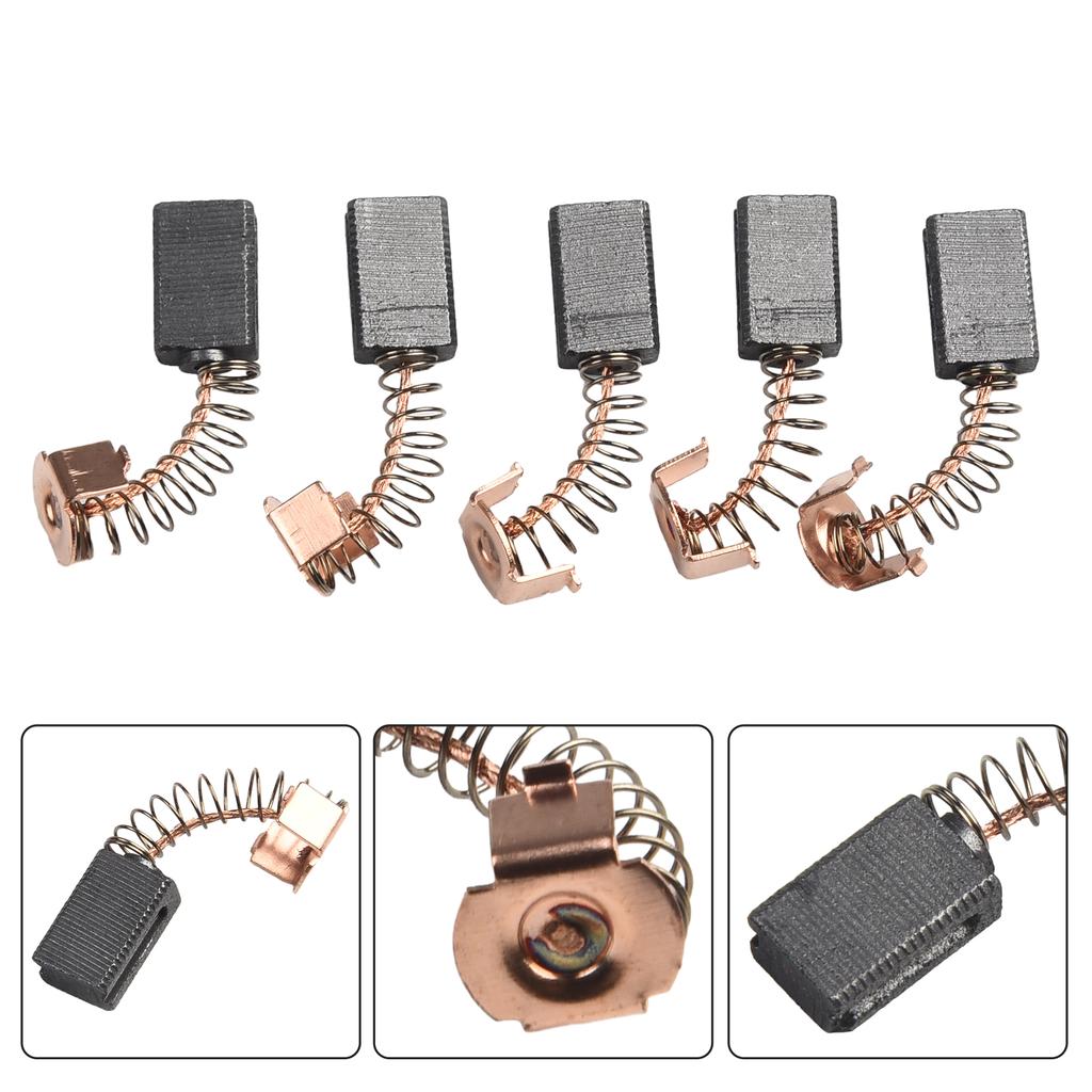 10 Pcs Carbon Brushes 5x8x12mm Spare Parts For Angle Grinder G720 Carbon Brush Power Tool Replace  Accessories