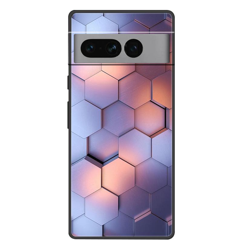 For Google Pixel 7 Pro Case Soft Black Silicone Bumper Butterfly Phone Cover for Googe Pixel7 7Pro Pixel7Pro Cases Fundas Coque