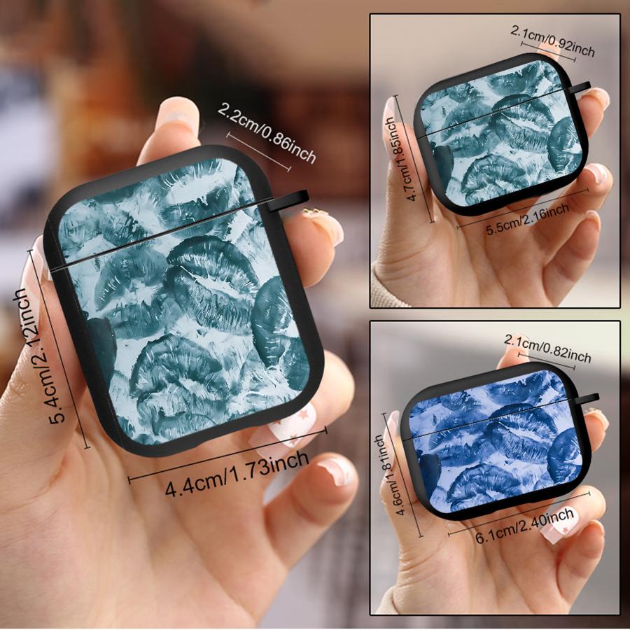 Earphone Cases Cover Case For Airpods Pro3 1 Pro2 4 3 Pro 2 Colored Lip Print