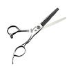 6.0-inch Napson Offset Thinning & Serrated Hairdressing Scissors with Carved Screws