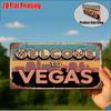 D Flatpc Vintage Metal Sign Only for Decoration Outdoor Wall Art (  ) WELCOME To VEGAS Aluminum Sign Bar Decor