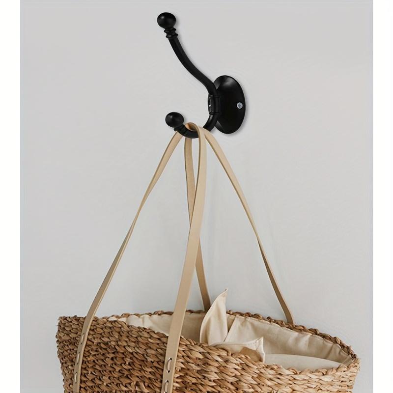 2Pcs Wooden Cabinet Doors European-Style Coat Hanger, Wall-Mounted Single Hanger for Kitchen And Bathroom, Key Holder, Entryway Hanger