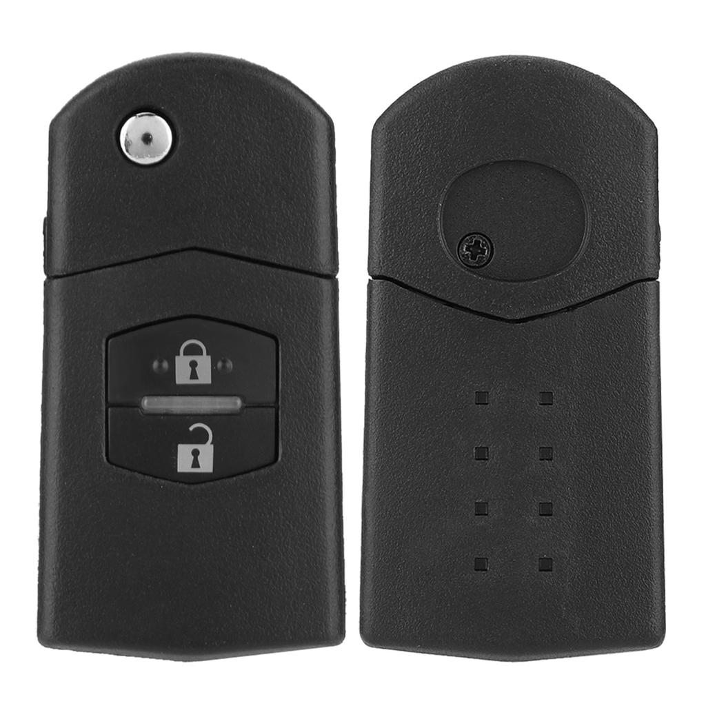 Flip 2 Button Remote Key Fob Case Shell Cover Fit For MAZDA 2 3 5 6 RX8 MX5 2B