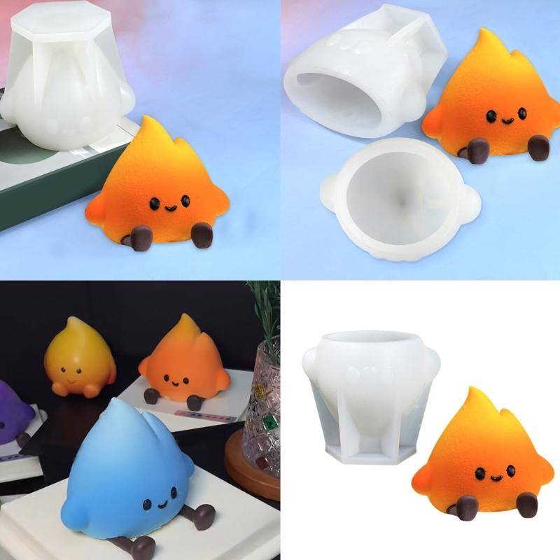 Little Flames Silicone Molds Making Mousses Cake Molds Decorating Baking Tool for Making Chocolate Fondant Dessert