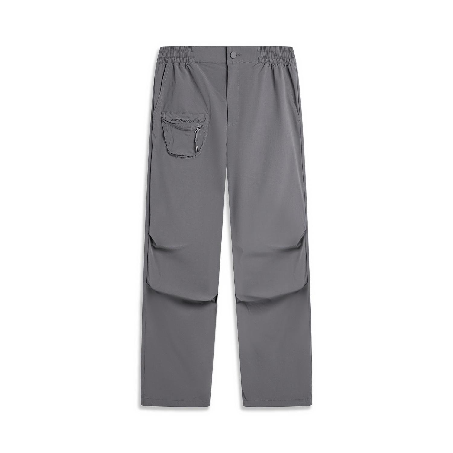 

Li-Ning CF Series Небрежные однотонные повседневные спортивные прямые свободные трикотажные брюки женские низы AYKU628-3 M