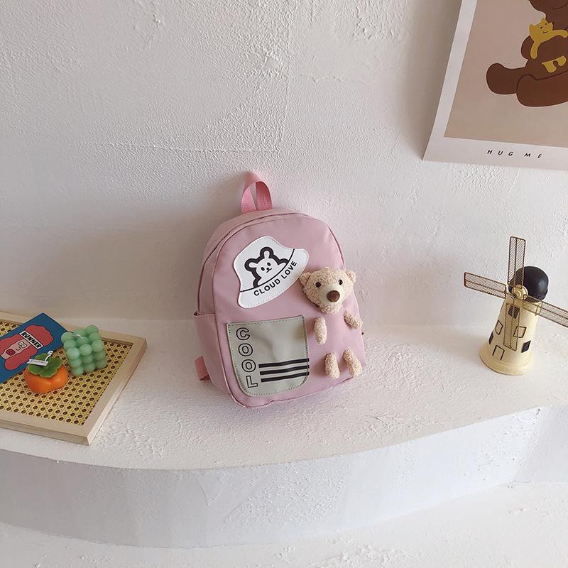 Sac à dos pour enfants, dessin animé, mignon, ours, fille, sac à collation de voyage léger, sac de maternelle pour garçons et filles