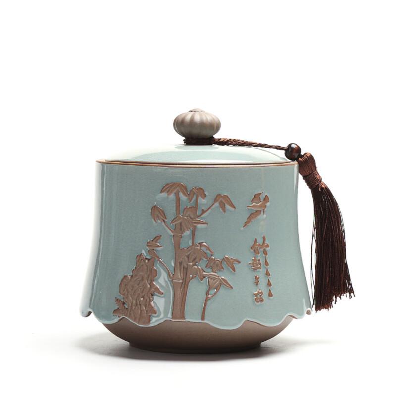 Zhishi Ceramic Sealed Tea Caddy