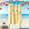 Smiley-Gesicht Strand-Sand-Handtuch Ein Muss für den Strandurlaub