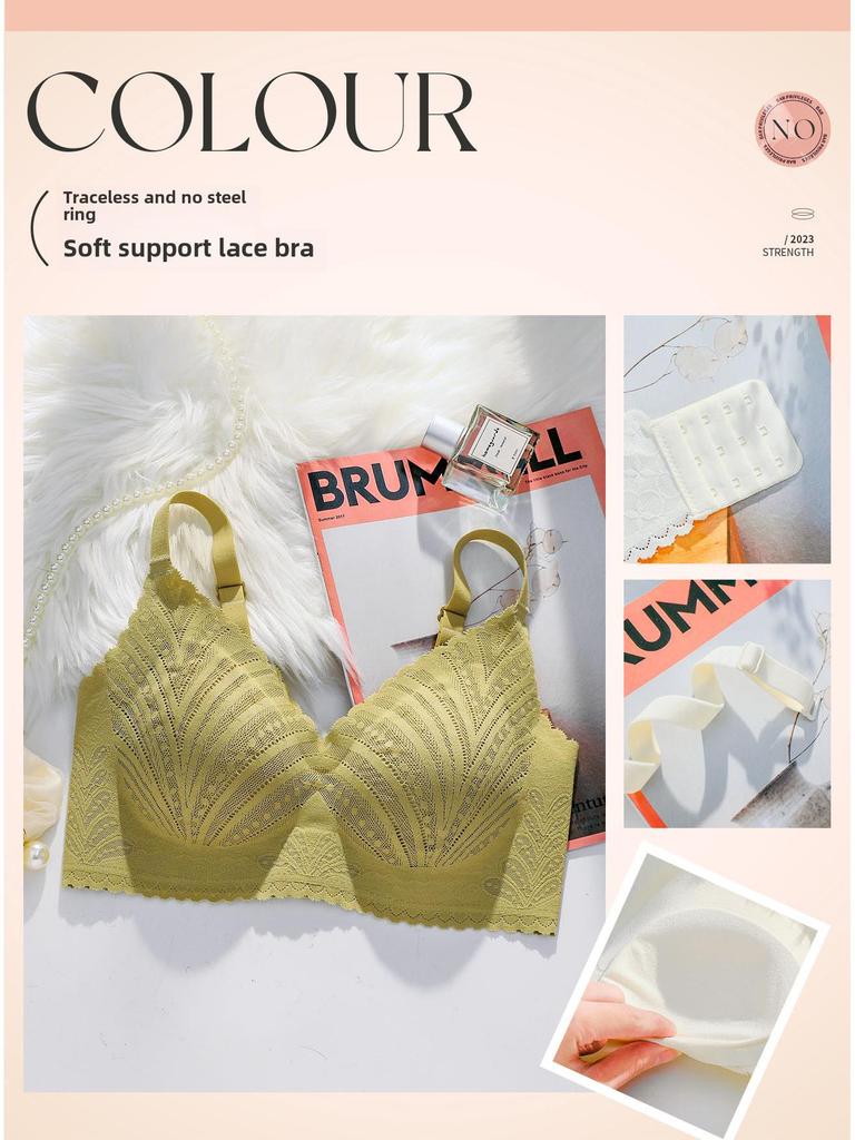 Biustonosz damski bezszwowy na jesień/zimę: Francuski design, obsługa sieci bezprzewodowej, idealne dla wszystkich rozmiarów"