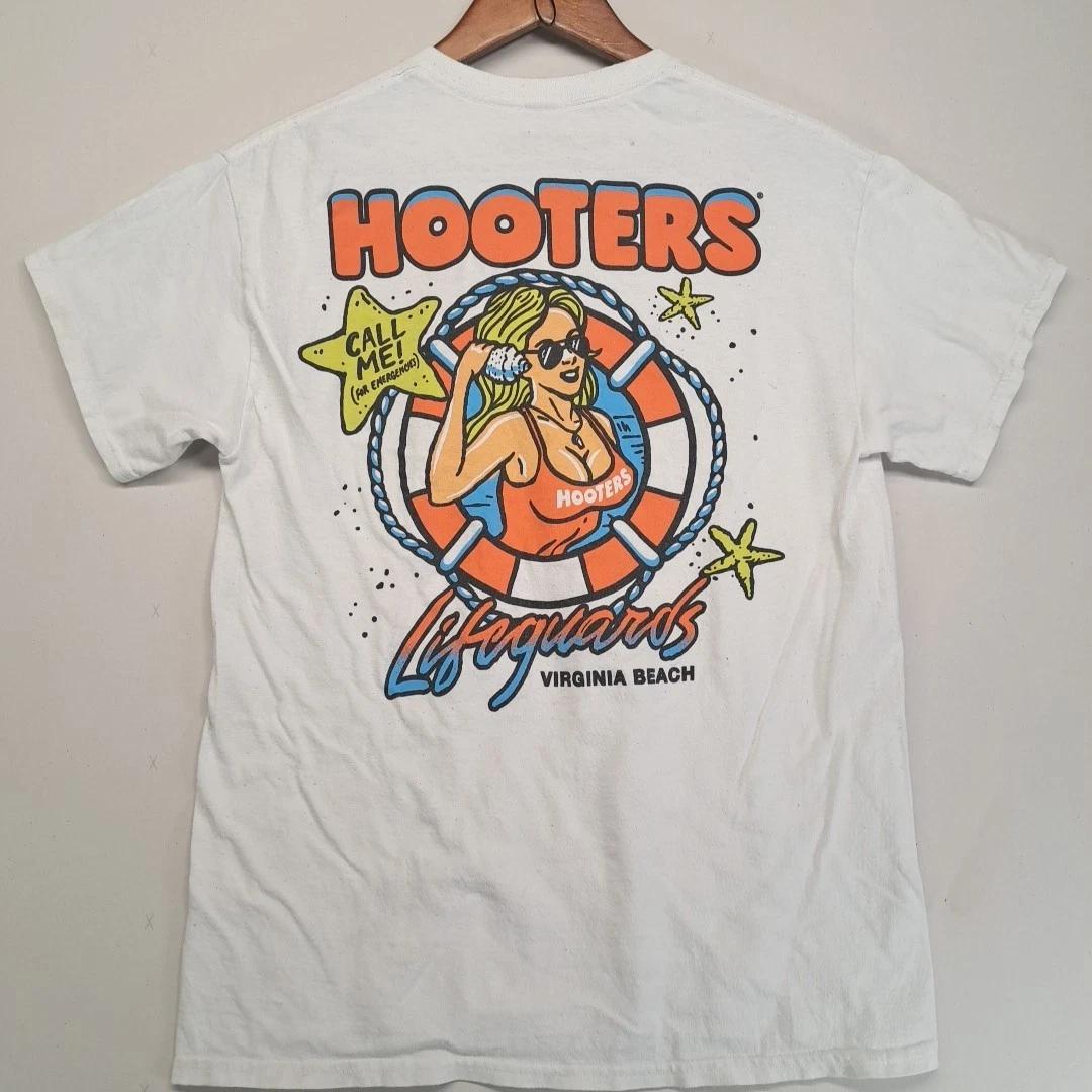 Hooters Lifeguards Virginia Beach T-shirt size M Ripple Junction 2XL