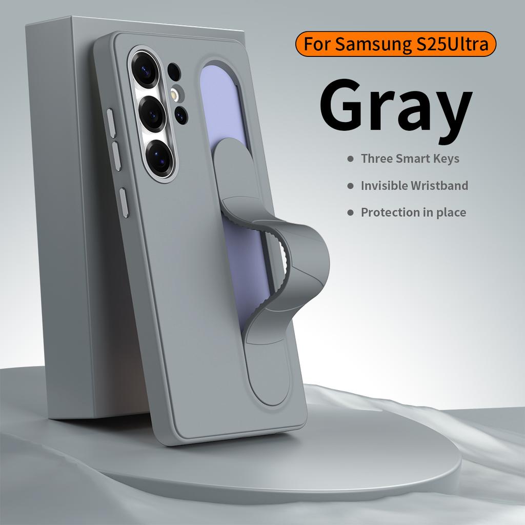 Official High-end Case For Samsung Galaxy S25 Ultra Phone Case Phone Cover Vertical Wristband Case Drop Resistant Protective S25 Plus S24 FE Case