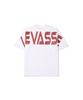 Leubase Old School Bag Dark Red Logo Oversized Short Sleeve T-Shirt_White