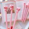 4Pcs Lovely Cartoon Pig 0.38mm Gel Ink Pen Student Gift Office School Stationery