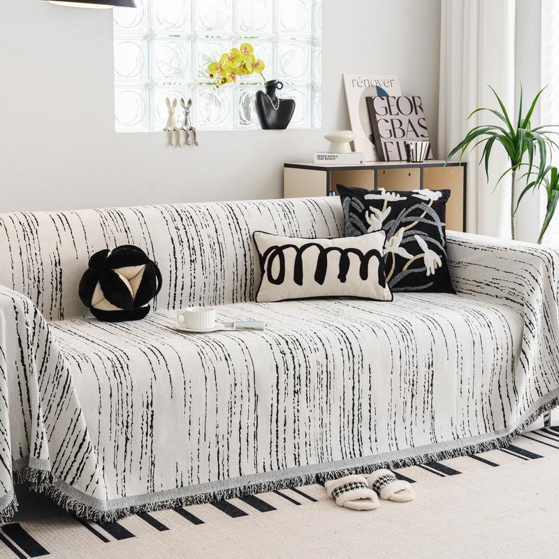 Luxury Soft Chenille Sofa Towel Anti-scratch Furniture Protective Cover  Universal 1/2/3/4 Seater Couch Cover for Living Room