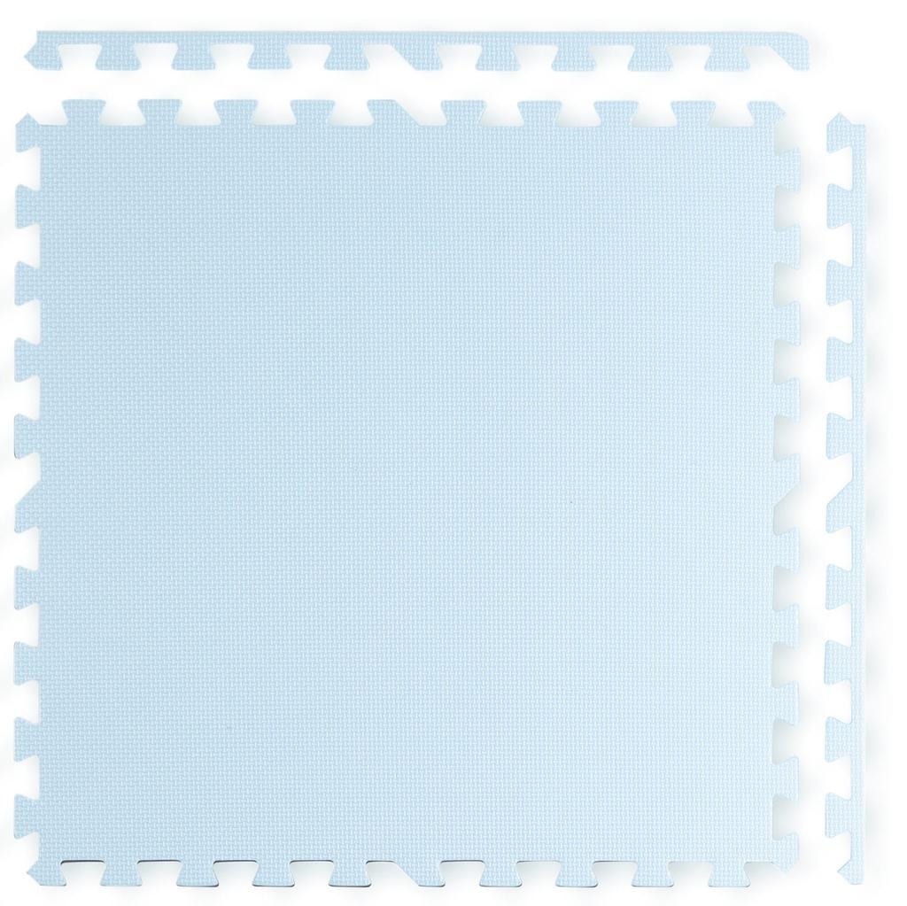 Ricokids Large Foam Puzzle Mat 60X60 Cm 4 Pcs Blue And White