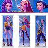 K-Pop Demon Huntrix Hanging Scroll Picture Anime KPop Warrior Wall Poster Rumi Mira Zoey Scroll Paintings Pictures Wall Decor