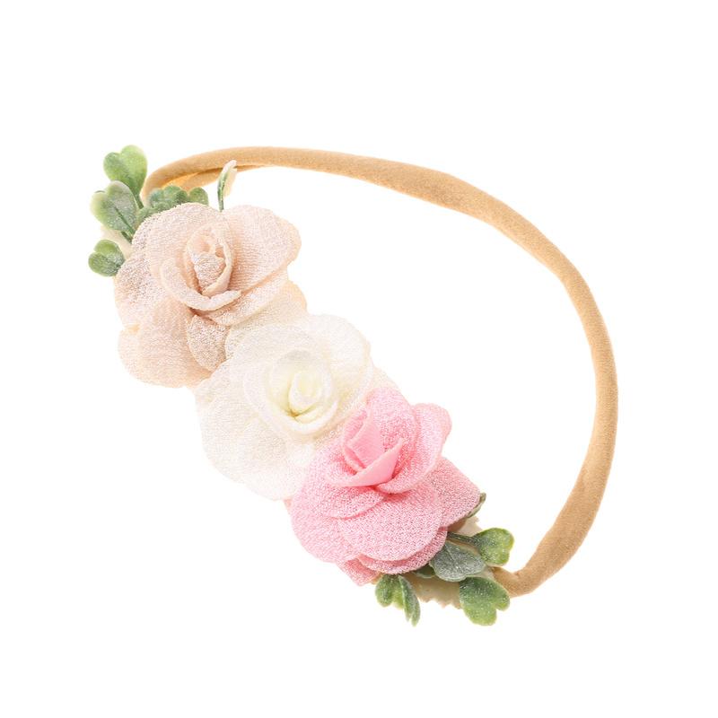 Lovely Baby Girl Headbands Elastic Kids Floral Head Bands Newborn Infant Toddler Hairband Headwear Hair Accessories