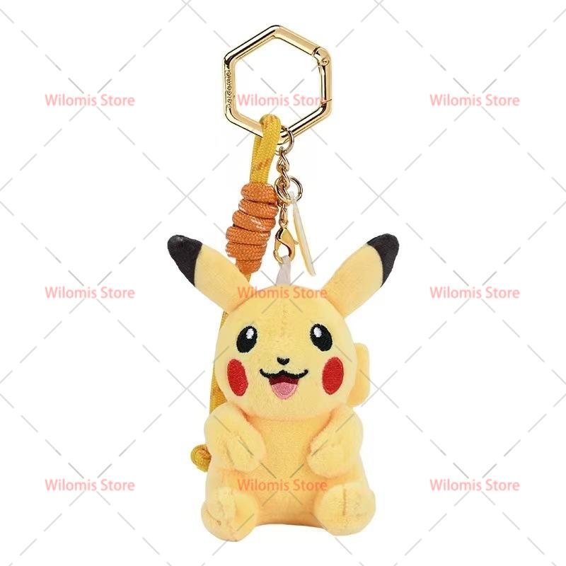 32 Styles Original Pokemon Plush Keychain Pikachu Bulbasaur Gengar Mimikyu Plusle Minun Cute And Charming Backpack Pendant Keyring Present