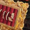 Vintage-inspirierte Ringhalter-Schale Schmuck-Displayständer Mit Samtauskleidung Und Harz-Handwerkskunst Foto-Styling-Werkzeug