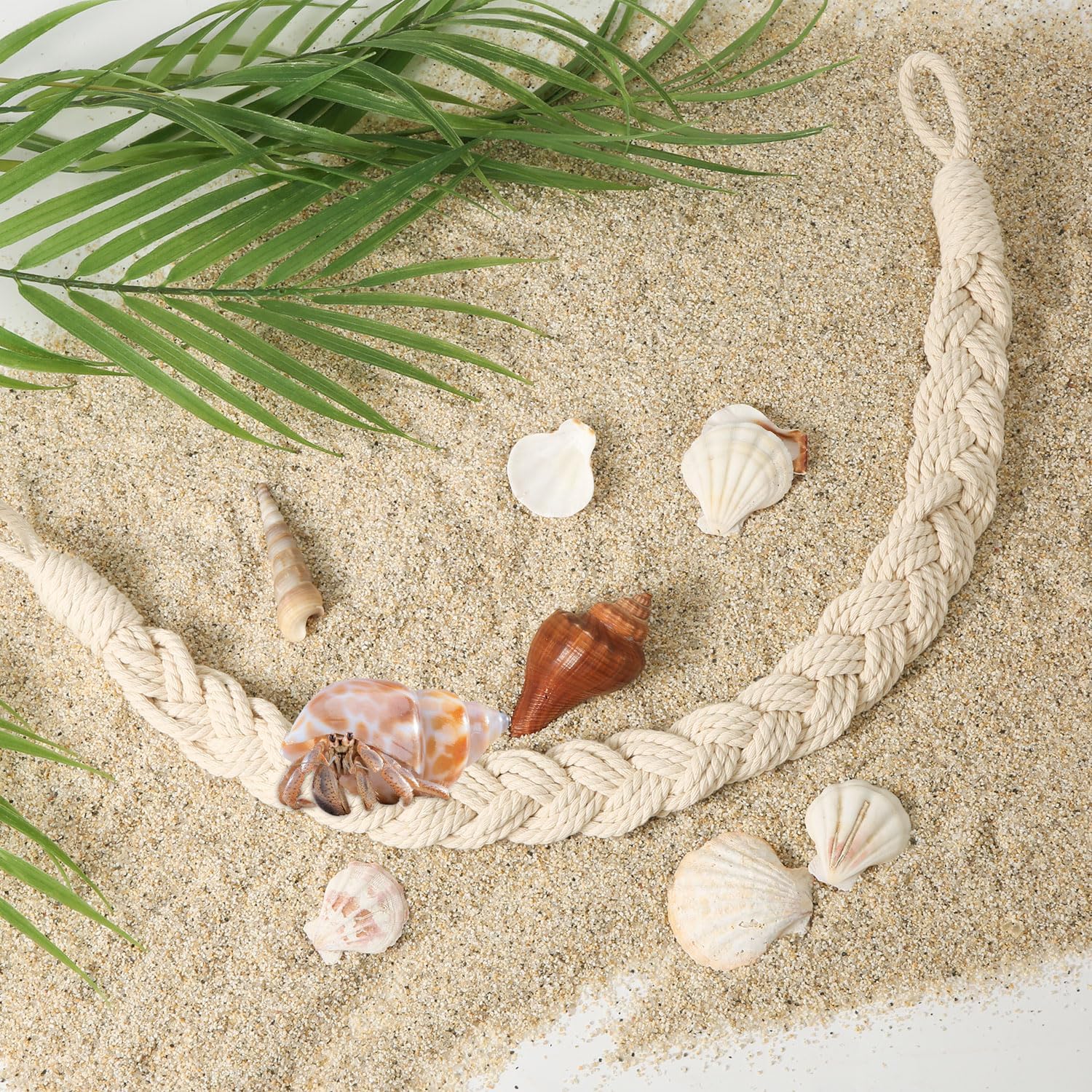2 Hermit Crab Climbing Toy,Hermit Crab Climbing Rope Reptile Climbing Rope Strap 4 Hook Suction Cup Hermit Crab Ladder Hermit Crab Habitat Decoration