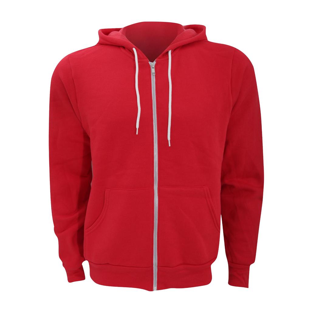 Canvas Unixex Zip-up Polycotton Fleece Hooded Sweatshirt / Hoodie