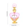 5 ml Herz Metall Leer Nachfüllbar Parfümöl Attar Flasche Glasbehälter Geschenk Heimdeko Hochzeitsgeschenke