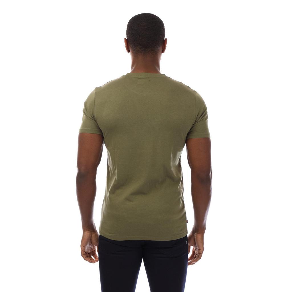 Aquascutum Mens London Chest Logo Crew Neck T-Shirt