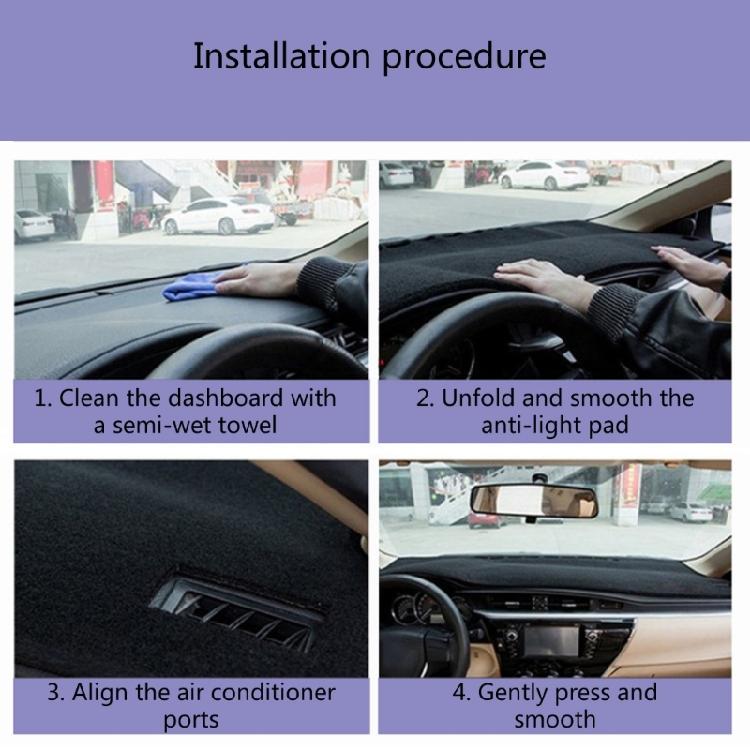 Dash Board Cover Dashboard Mat Pad Sun Protection Anti-Vertigo Mat Blanket