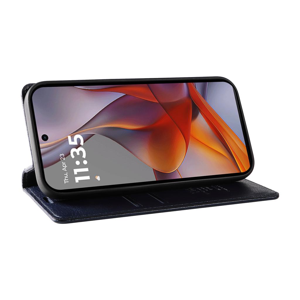 YIKATU YK-006 For Motorola Moto G75 5G Case Magnetic Closure Leather Phone Cover Litchi Texture