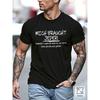 Men's Black German Quote T-Shirt "MICH BRAUCHT JEDER"(Everyone Needs Me)- Slim Fit Stretch Cotton, Odor-Resistant Short Sleeve Shirt with German Text