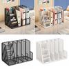 Iron Mesh Desktop Book Rack Multipurpose Document Storage Rack Metal Desktop File Folder Home