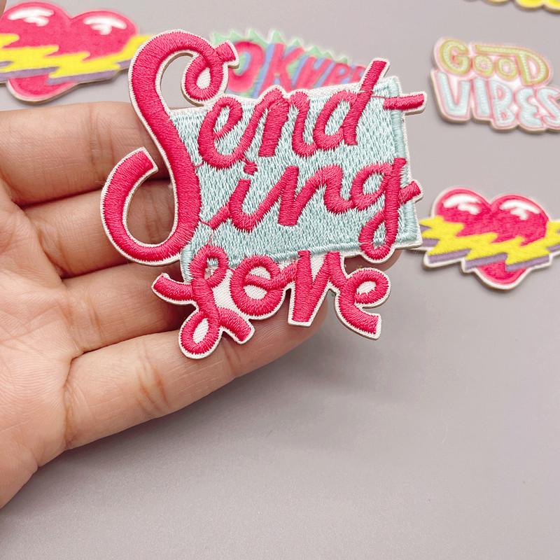 Colorful Letter Embroidery Patch - Clothing Accessory