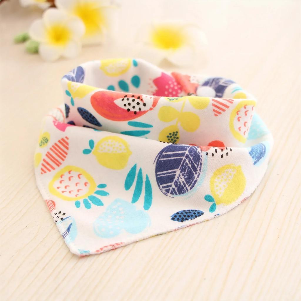 Śliniaki bawełniane dla niemowląt, śliniak trójkątny dla dziewczynek i chłopców z kreskówkowym wzorem, szalik do karmienia, kołnierz śliniak, pieluszka do odbijania, bandana, ręcznik do śliny