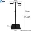 Adjustable Stainless Steel Floor-Standing Bag Display Stand for Women's Bags