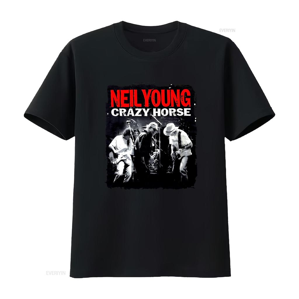 2001 Vintage Neil Young Crazy Horse Concert Tour T Shirt Medium Size Rock Band vintage Top For Everyday Wear Slightly