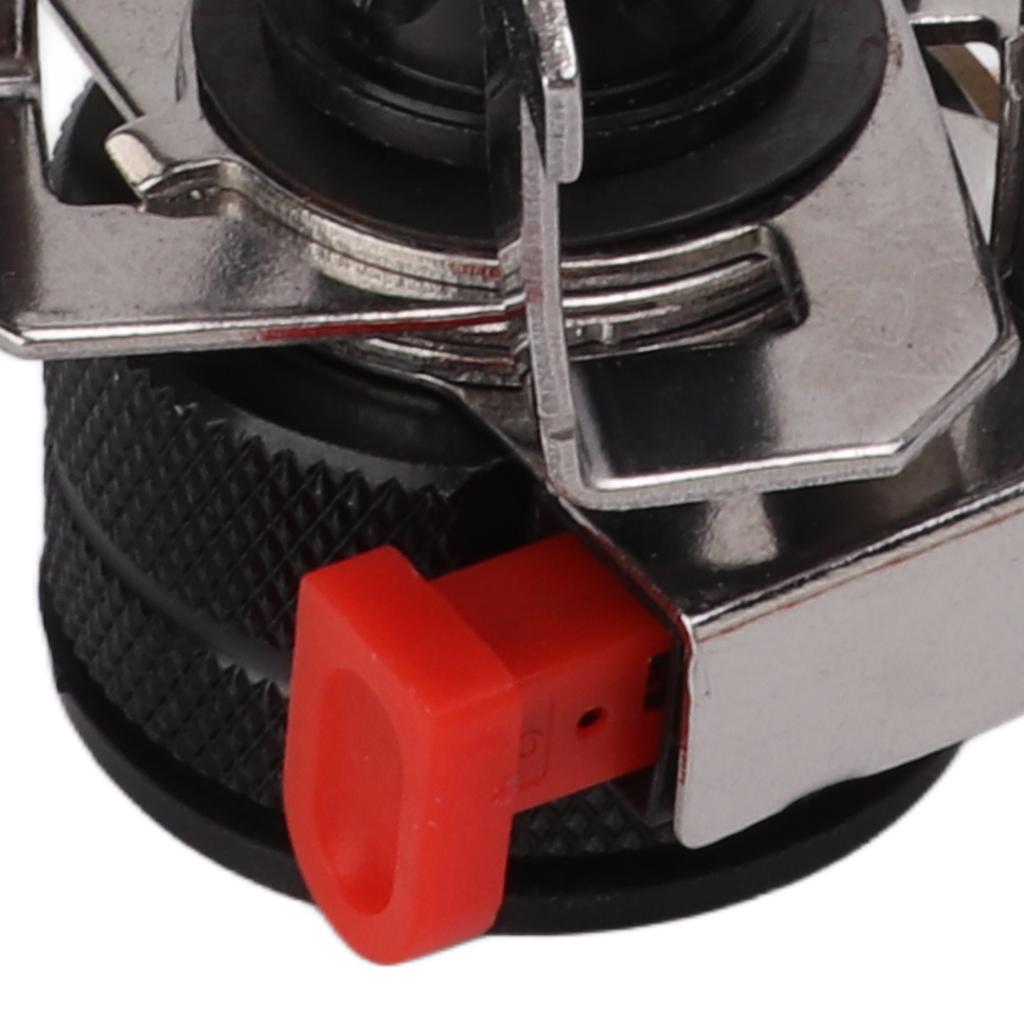 Mini Gas Stove Folding Piezoelectric Ignition Stable Support Portable Camping Stove for Outdoor Hiking