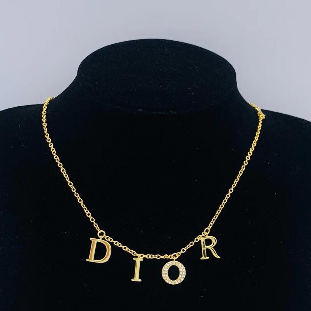 Pearl & Diamond Letter Necklace for Women