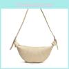 Color Simple Solid Croissant Shaped Women Casual Shoulder Crossbody Bags