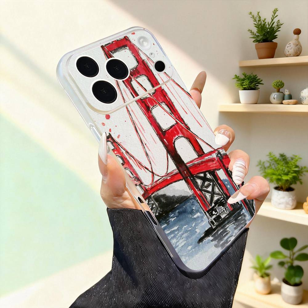 

Golden Bridge San Franciscos For iPhone 11,12,13,14,15,16,17,Pro,Max,Plus,Mini,SE4,E Phone Case Magnetic For Magsafe Wireless iPhone17pro