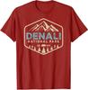 Retro Denali National Park Mountains Nature Vintage Hiking T-Shirt