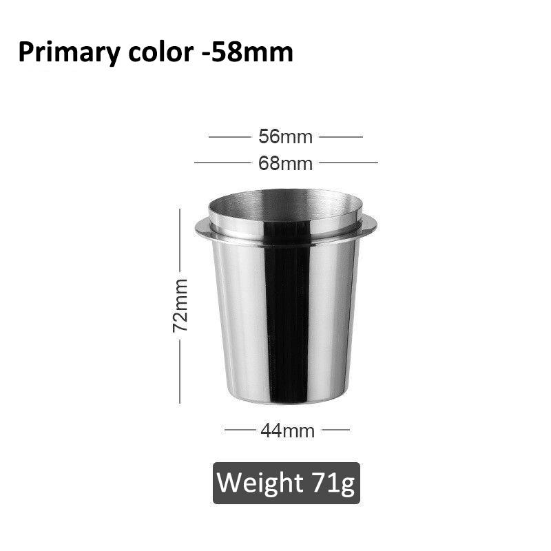 

Чашка для дозирования кофе 51/53/58 мм, чашка для нюхания для эспрессо-машины, чашка для дозирования кофе из нержавеющей стали, домашние кофейные аксессуары