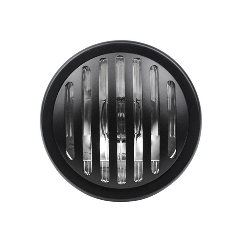 Waterproof Retro Motorcycle Grill Headlight Superior Lighting Accessories For CG125 Night Rides, High Impacts Resistance