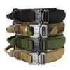 Durable Military Tactical Dog Collar Adjustable Pet Nylon Training Rottweiler Dog Collar For Medium Large Dogs German Shepard
