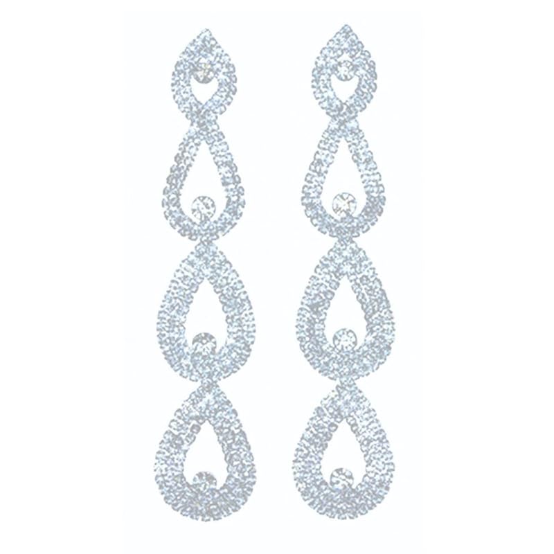 

[VanFROSTED] Earrings fitness competition crystal competition stage stage body wedding vest marriage Japan ballroom dance flower muscle training