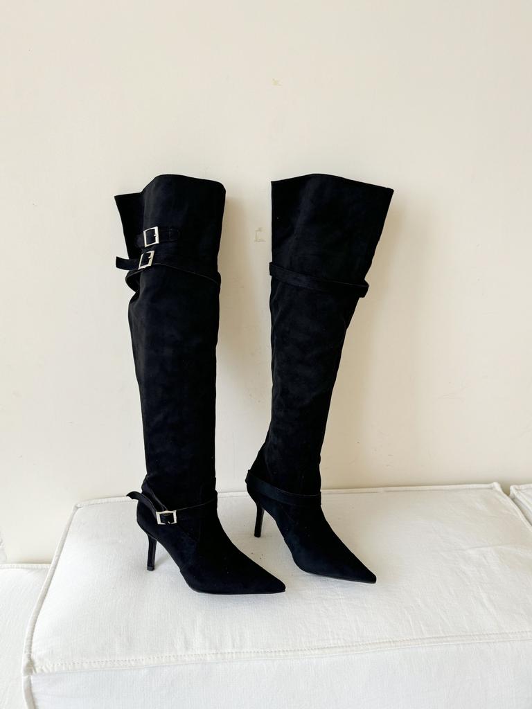 Autumn and winter new pointed thin heel high heel temperament thin French fashion sexy beautiful women's boots