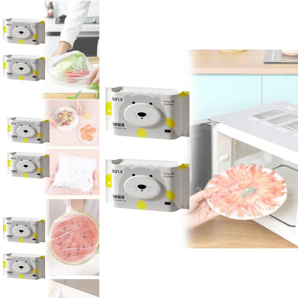 Kitchen Food Grade Plastic Wrap Covers With Elastic Edges For Home Use